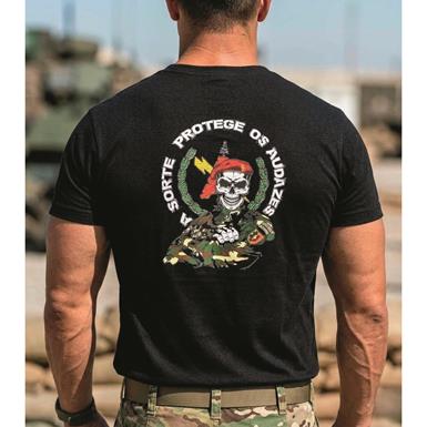 Portuguese Military Surplus Fortune Favours the Bold T-Shirt, New
