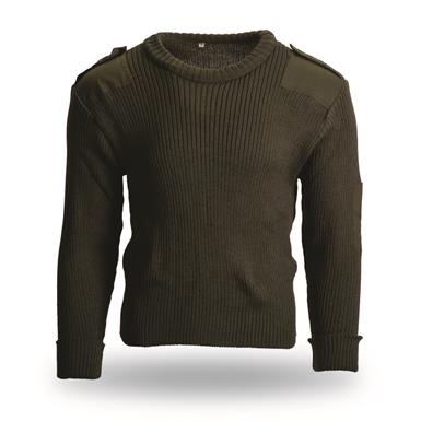 Portuguese Military Surplus Wool Blend Commando Sweater, New