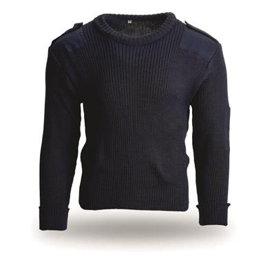 Portuguese Military Surplus Wool Blend Commando Sweater, New