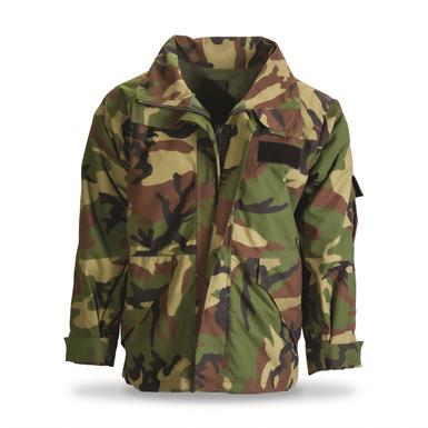 Portuguese Military Surplus GORE-TEX Woodland Camo Parka, Used