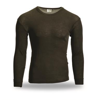 Portuguese Military Surplus Wool Base Layer Shirt, New