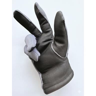 Belgian Military Surplus Wool and Leather Pilot's Gloves, New