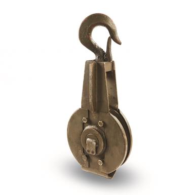 Dutch Military Surplus Rotzler 12 Metric Ton Steel Shackle Block, Used