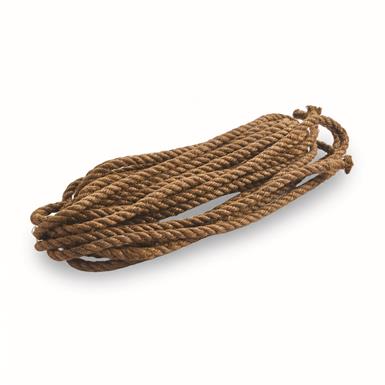 French Military Surplus Hemp Rope, 7M, 2 Pack, Like New