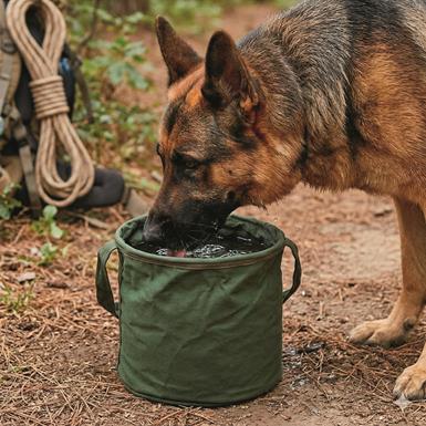 Belgian Military Surplus Canvas Water Bucket, New