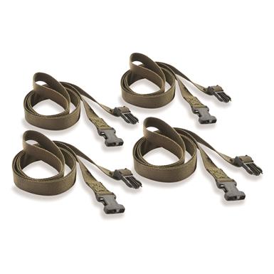 Dutch Military Surplus Canvas Locking Straps, 4 Pack, New