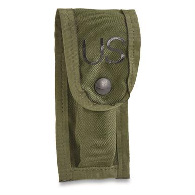 U.S. Military Surplus Single Mag Pouch with Keepers, New
