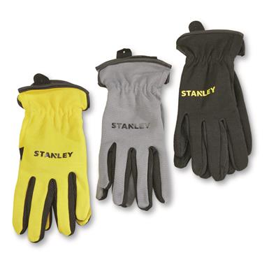 U.S. Municipal Surplus Stanley Mechanics Work Gloves, 3 Pairs, New