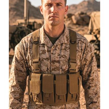 Mil-Tec Mag Carrier Chest Rig, Coyote