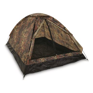 Mil-Tec 2-Man Super Igloo Tent, Flecktarn Camo