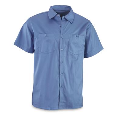 U.S. Municipal Surplus Short Sleeve Work Shirts, 3 Pack, New