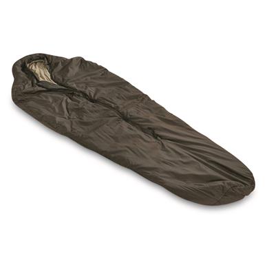 U.S. Military Surplus ECW Sleeping Bag with Waterproof Compression Stuff Sack, Like New