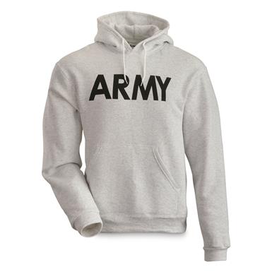 U.S. Army Surplus Pullover PT Training Hoodie, New