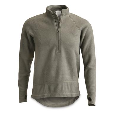 U.S. Military Surplus FREE EWOL Fire-Resistant Fleece Quarter-zip Shirt, New