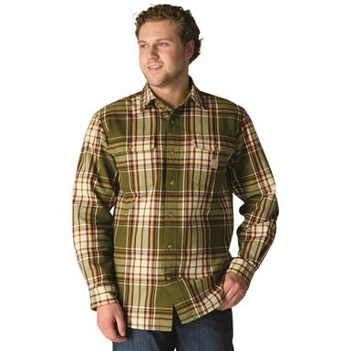 Carhartt Loose Fit Heavyweight Flannel Long-Sleeve Plaid Shirt