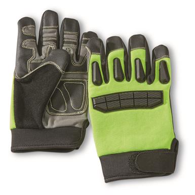 U.S. Municipal Surplus Kevlar/Nomex Rubber Knuckle Work Gloves, New