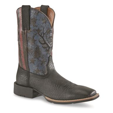 Ariat Men's Sport Liberty Antler Cowboy Boot