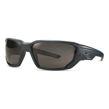 Edge Eyewear Tactical Dawson Blue Frame Smoke Vapor Shield Shooting Glasses