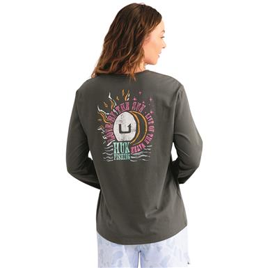 Huk Women's Love Water Long Sleeve Pocket Tee
