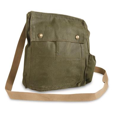 Dutch Military Surplus Gas Mask Shoulder Bag, 2 Pack, Used