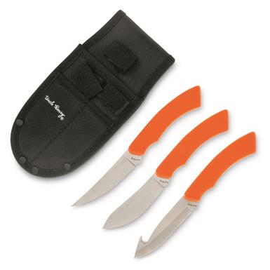 Uncle Henry Fixed Blade 3-pc. Hunting Knife Set with Sheath