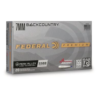 Federal Terminal Ascent, 7mm Backcountry, 155 Grain, 20 Rounds