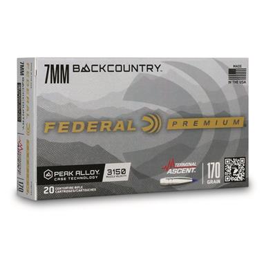 Federal Terminal Ascent, 7mm Backcountry, 170 Grain, 20 Rounds