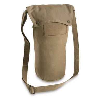 Swedish Military Surplus Canvas Gas Mask Bags, 3 Pack, Used
