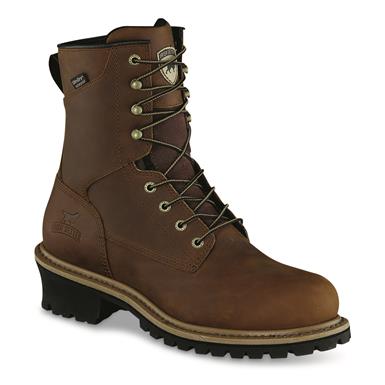 Irish Setter Mesabi Waterproof 8" Steel Toe Logger Boots