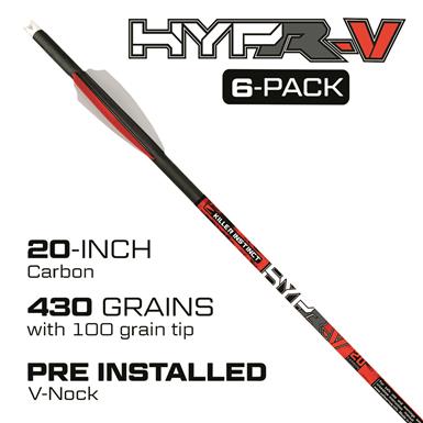 Killer Instinct Hypr-V 20" Crossbow Bolts, 6 Pack
