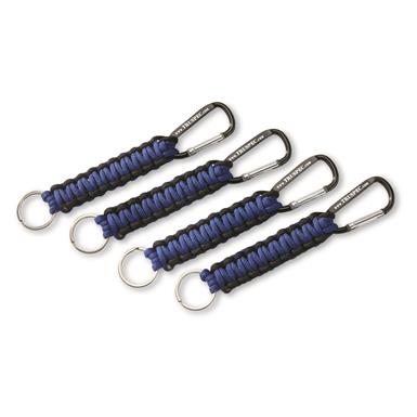 Tru-Spec Paracord Carabiner Key Chain, 4 Pack