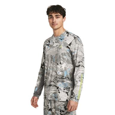 Under Armour Men's Pro Chill Shorebreak Camo Long-Sleeve Tee