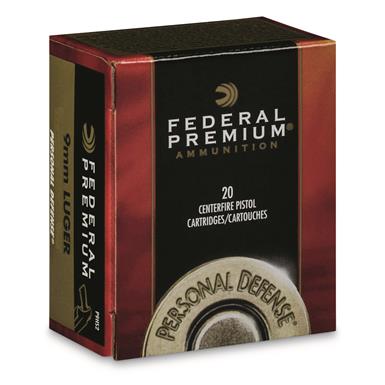 Federal Hydra-Shok, 9mm, JHP, 124 Grain, 20 Rounds