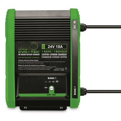 Norsk EVO-TEC 24V 10A - 1 Bank On-Board Charger