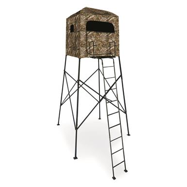 OL'MAN 12' Fortress Deluxe Quad Pod with Blind Enclosure