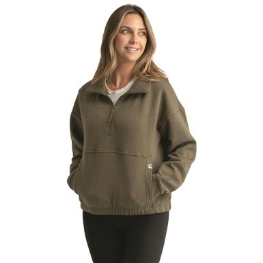 LIV Outdoor Women's Kaya Quilted Quarter-zip Pullover