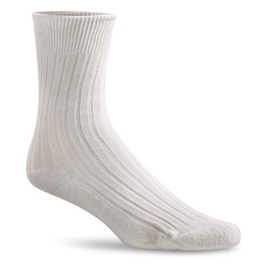 German Military Surplus Cotton Blend Sport Socks, 4 Pairs, New