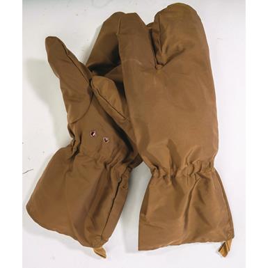 Italian Military Surplus Nylon Trigger Mitten Covers, 2 Pairs, New