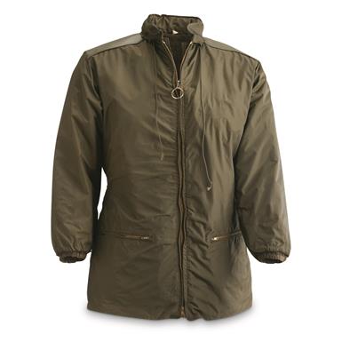 Italian Military Surplus Quilted Rain Jacket with Liner, Used