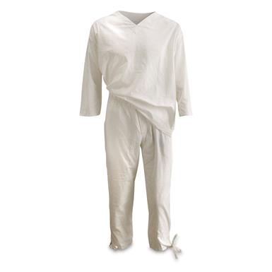 Czech Military Surplus Linen Cotton Pajama Set, New