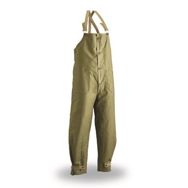 Italian Military Surplus Heavyweight Canvas and Wool Overpants, New
