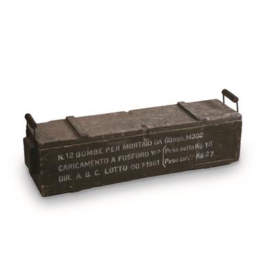 Italian Military Surplus Wood Ammo Crate, 33