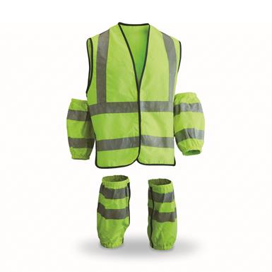 Italian Municipal Highway Police Surplus Hi-Vis Patrol Vest Set, Used
