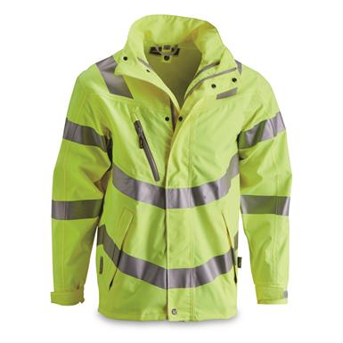 Swiss Municipal Surplus Hi-Vis Waterproof Work Jacket, New