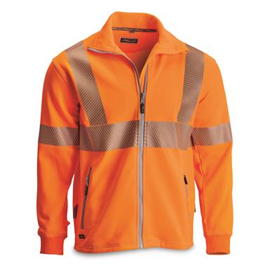 Swiss Municipal Surplus Hi-Vis Orange Reflective Softshell Jacket, New