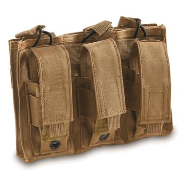 Italian Military Style Triple Mag M16/M9 Pouches, 2 Pack