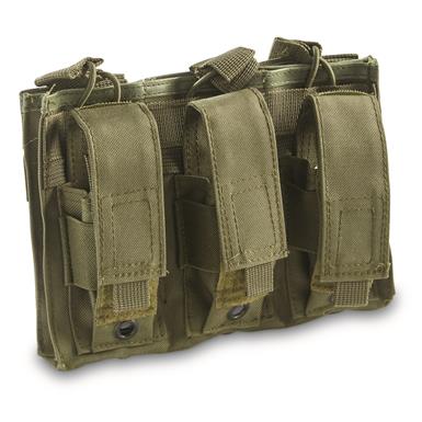 Italian Military Style Triple Mag M16/M9 Pouches, 2 Pack