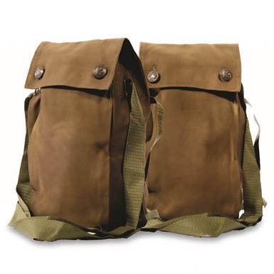 Czech Military Surplus Cotton Canvas Shoulder Bag, 2 Pack, New