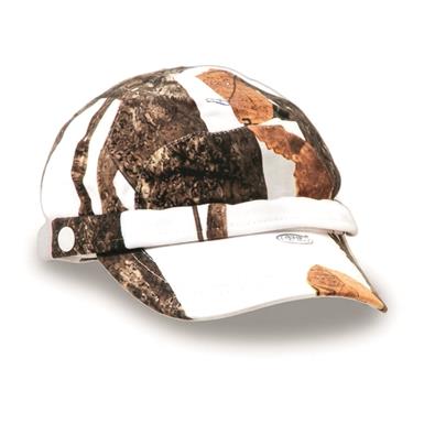 German Municipal Surplus Quilted Fleece Snow Camo Cap, New