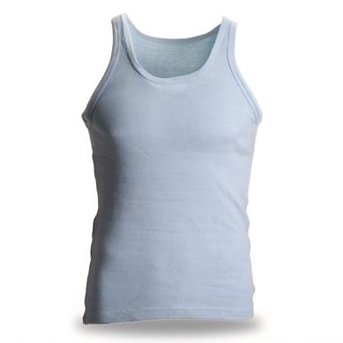 Romanian Military Surplus Cotton Tank Tops, 4 Pack, Like New